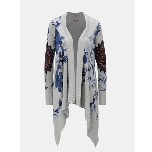 Desigual open cardigan with sequin detail, size M - Picture 3 of 6